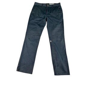 Volcom Men's 28x27 Dark Blue Straight Leg Pants Cotton Skate Surf True To This